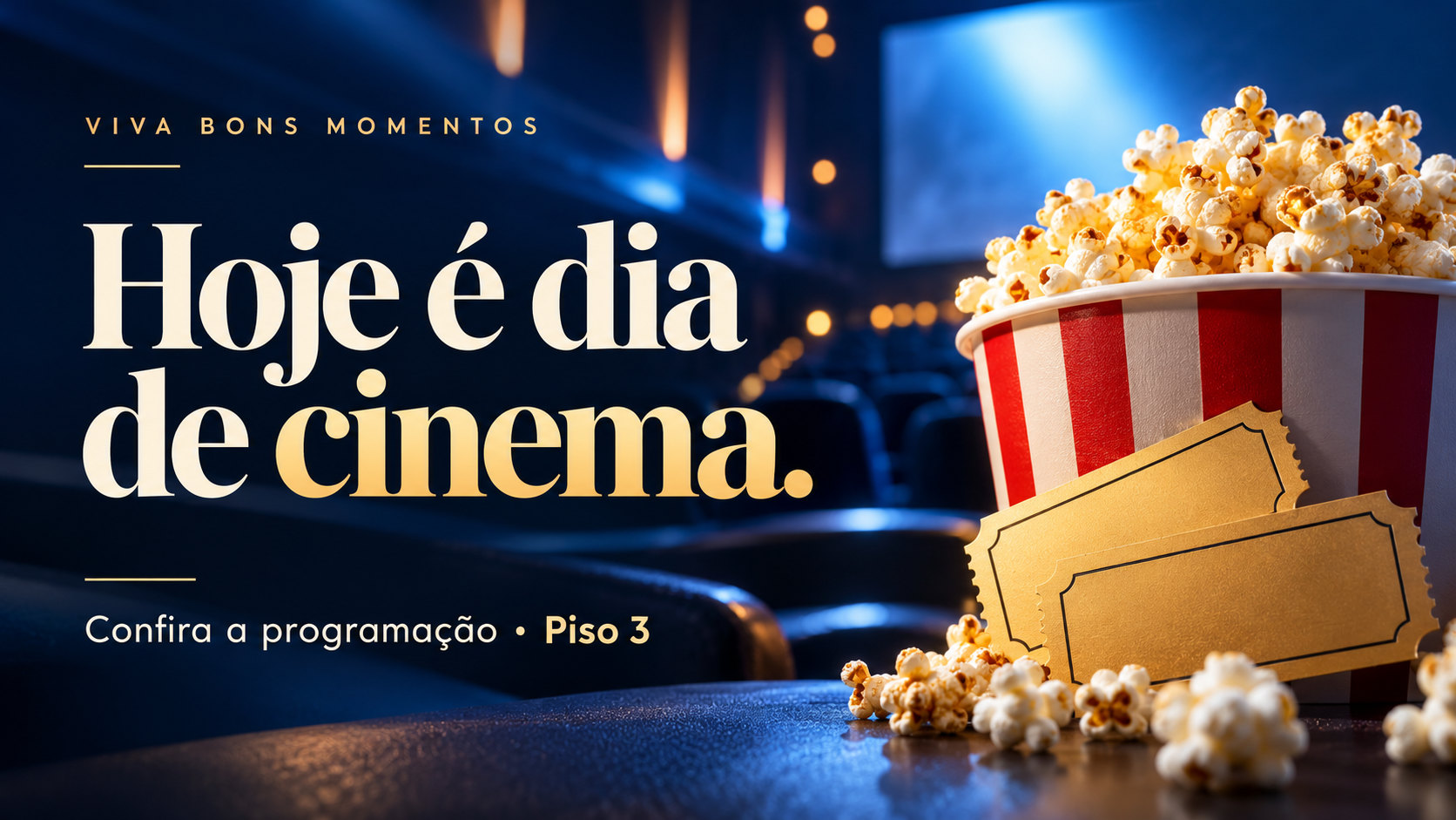 Shopping: programação de cinema.